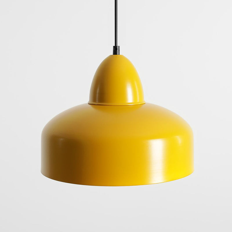 Hängeleuchte Mille LED Pendelleuchte dimmbar senfgelb Metall Ø30cm 1-flammig - 5904798655969