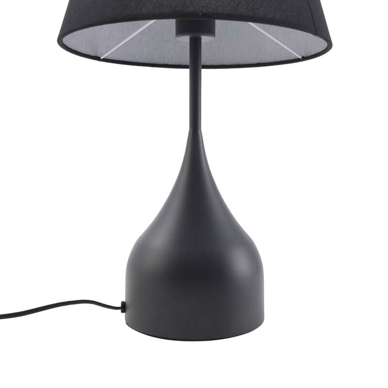 Lucande Tischleuchte Luoti LED Lampe Tischlampe schwarz 57cm hoch Ø 30cm Lampe - 4251911778809