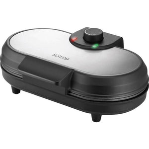 B-Ware Unold Doppel-Pancake-Maker Schwarz Edelstahl 1000W Antihaftbeschichtung 2-fach