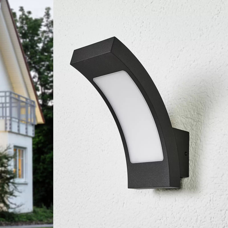 Lucande Außenleuchte Wandlampe LED Außenlampe Juvia grafitgrau Aluminium IP54 - 4251096538427
