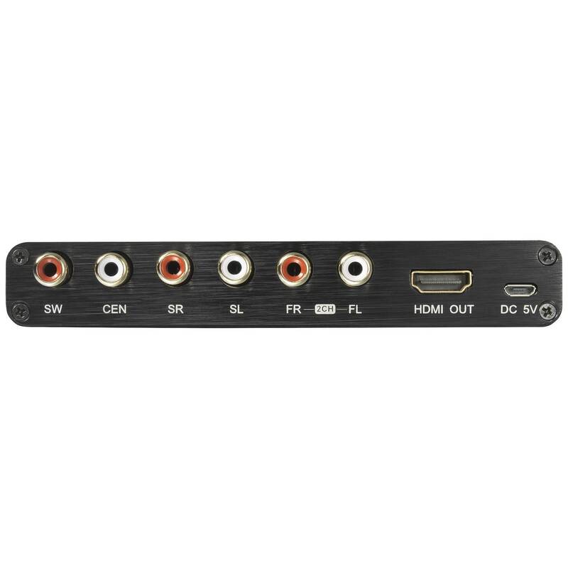 SpeaKa Professional Audio Extraktor HDMI 5.1-Kanal Dolby AC-3 Schwarz - 4064161227276