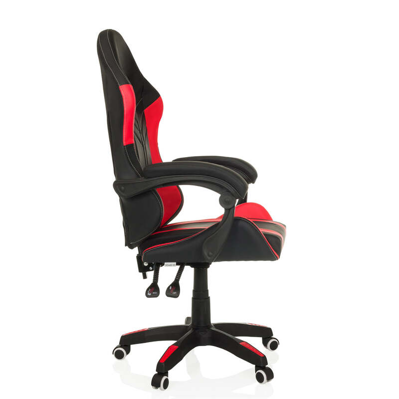 MyBuero GAMEBREAKER W02 Bürostuhl Drehstuhl Stuhl Rot höhenverstellbar - 4064323107552