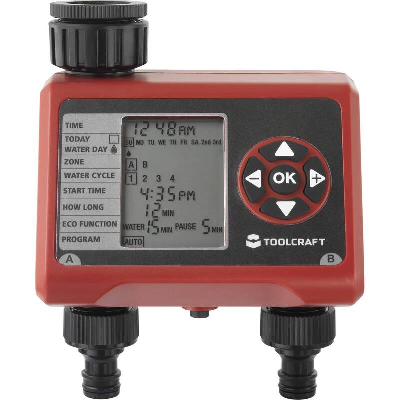 Toolcraft Bewässerungssteuerung Easy Duo Gartenbewässerung digital IPX5 1-240min - 4064161186009