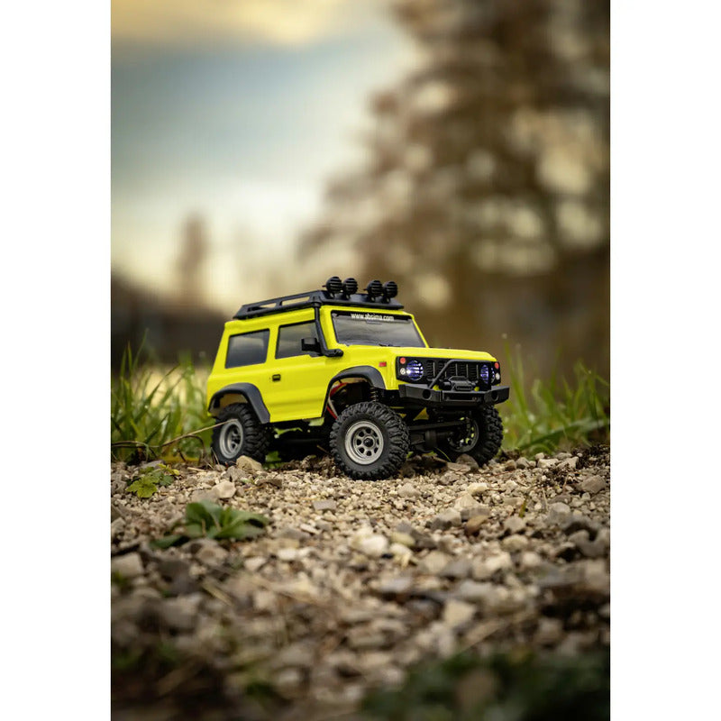 Absima 1:24 Micro Crawler Jimny Yellow 4WD RTR RC Modellauto 45 Min Fahrzeit - 4250650954161