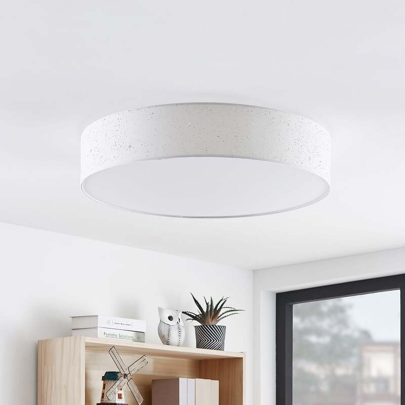 Lindby Deckenlampe Ellamina LED Leuchte dimmbar mit Fernbedienung weiß Ø60cm - 4251096586633
