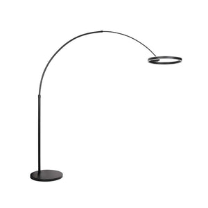 B-Ware Steinhauer Bogenleuchte Stehlampe LED Ringlux schwarz Metall Dimmer CCT
