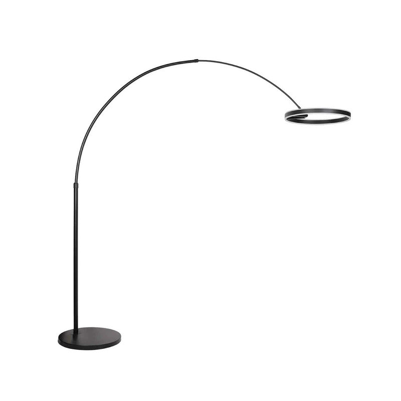 Steinhauer Bogenleuchte Stehlampe LED Ringlux schwarz Metall Dimmer CCT - 10050301