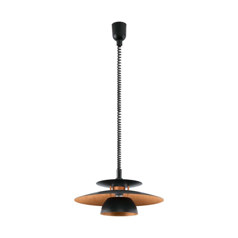 Eglo Hängeleuchte Brenda LED Pendelleuchte dimmbar schwarz kupfer 110cm Höhe - 9002759316662