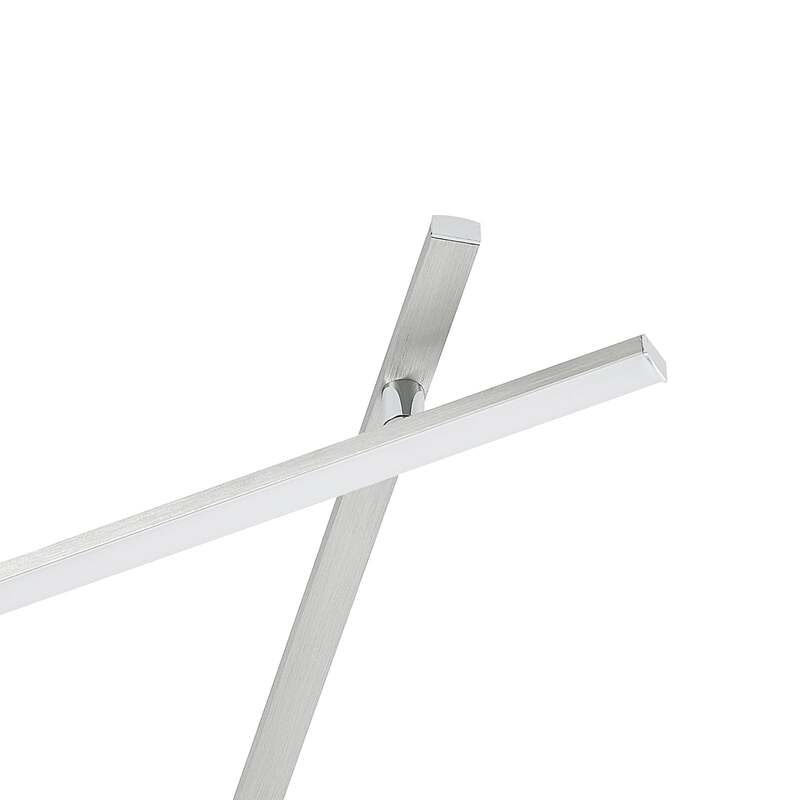Lindby Deckenleuchte Kerem LED Lampe dimmbar nickel 345cm 2300 Lumen warmweiß - 4251096595604