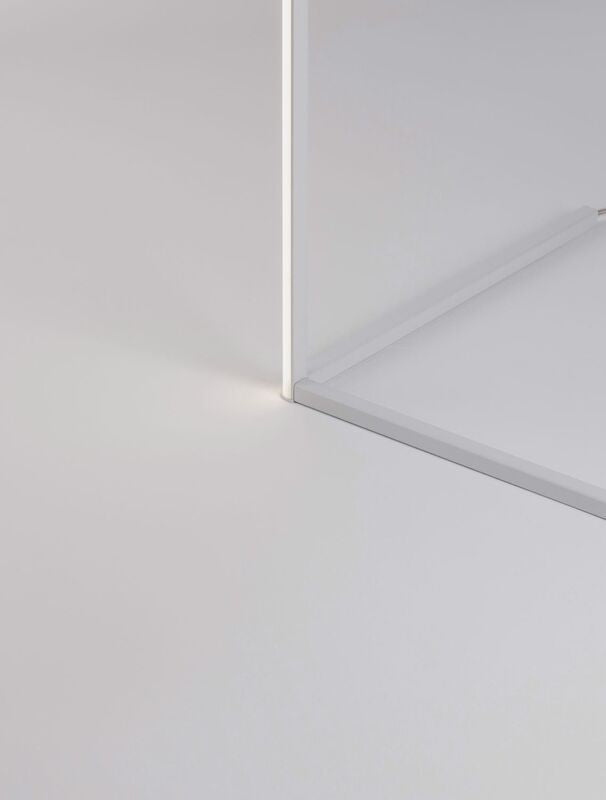 Nova Luce Stehlampe Standleuchte LED V LINE Weiß Warmweiß dimmbar Wohnzimmer 18W - 5212017433411