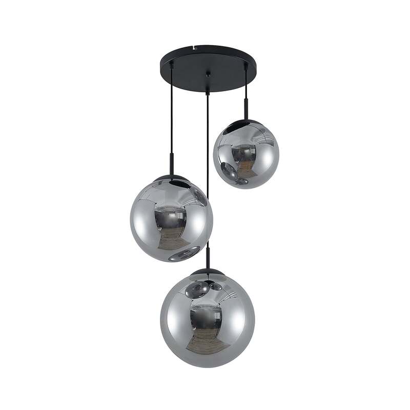 Lindby Teeja Hängeleuchte 3 Glaskugeln Leuchte Lampe rauchgrau SIEHE TEXT/F401 - 4251911746044