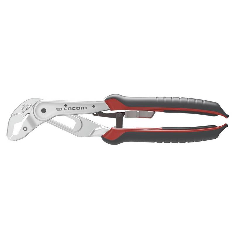 Facom 1-Piece Combination Plier Set Angled Head, 250 Mm Overall - 3662424110672