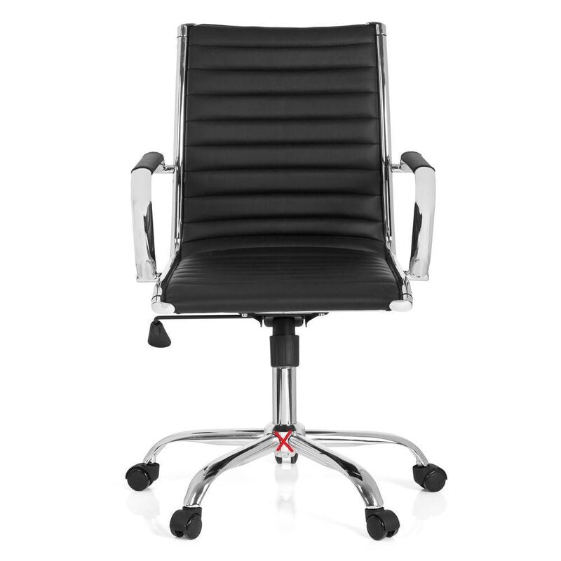 hjh OFFICE  VEMONA 10 Profi Chefsessel Schwarz Drehstuhl Bürostuhl Arbeitsstuhl - 4260354054012