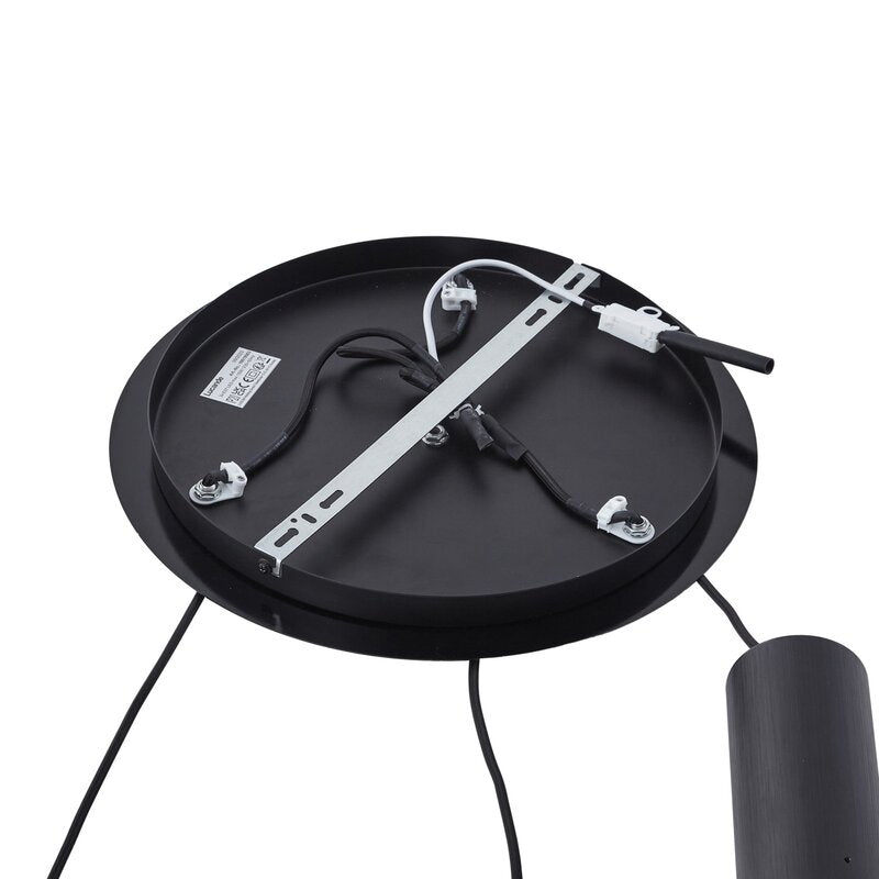 Lucande Hängeleuchte Pendelleuchte Eirian schwarz Glas 3-flammig Ø 40 cm140 - 4251911775785