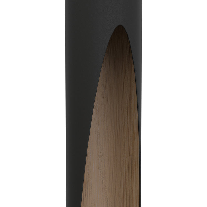 Eglo LED Hängelampe Barbotto Pendelleuchte schwarz Eiche 4-flammig 92,5cm - 9008606270323