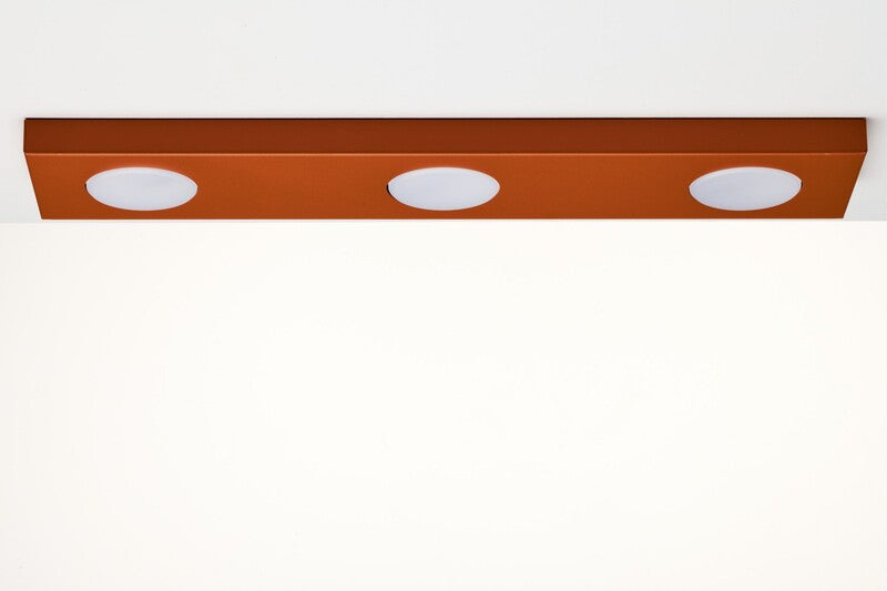 Sigma Deckenleuchte Deckenlampe HERO Ziegelstein Rot GX53 LED 3-flammig 55 cm - 5907555378361