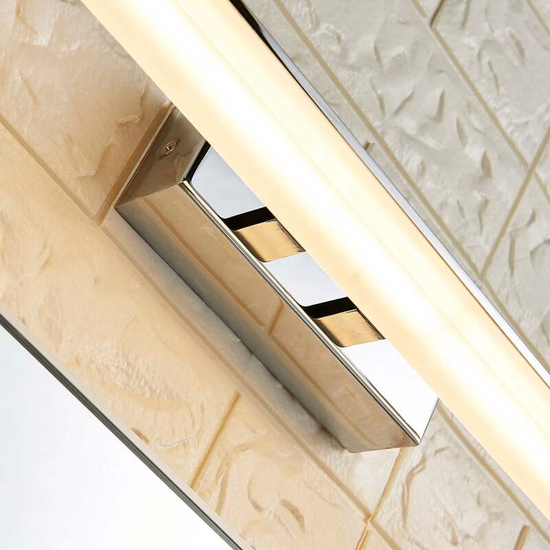 Lucande Julie LED-BadWandleuchte Badleuchte Badlampe Lampe länglicher Form Chrom - 4251096530513