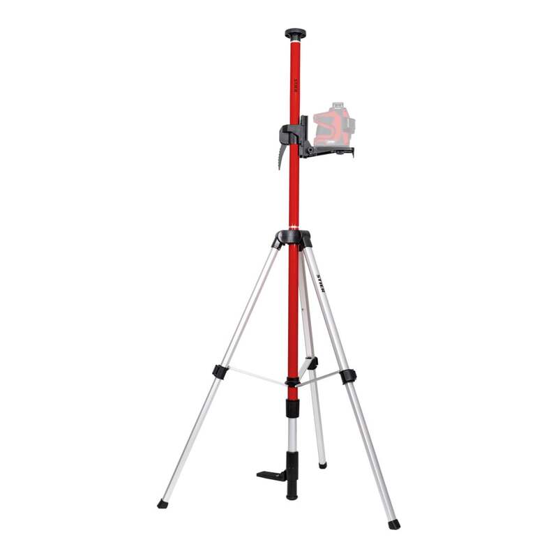 Stier Teleskopstange für Kreuzlinienlaser 360cm Höhenverstellbar schwarz 3kg - 4251709626466