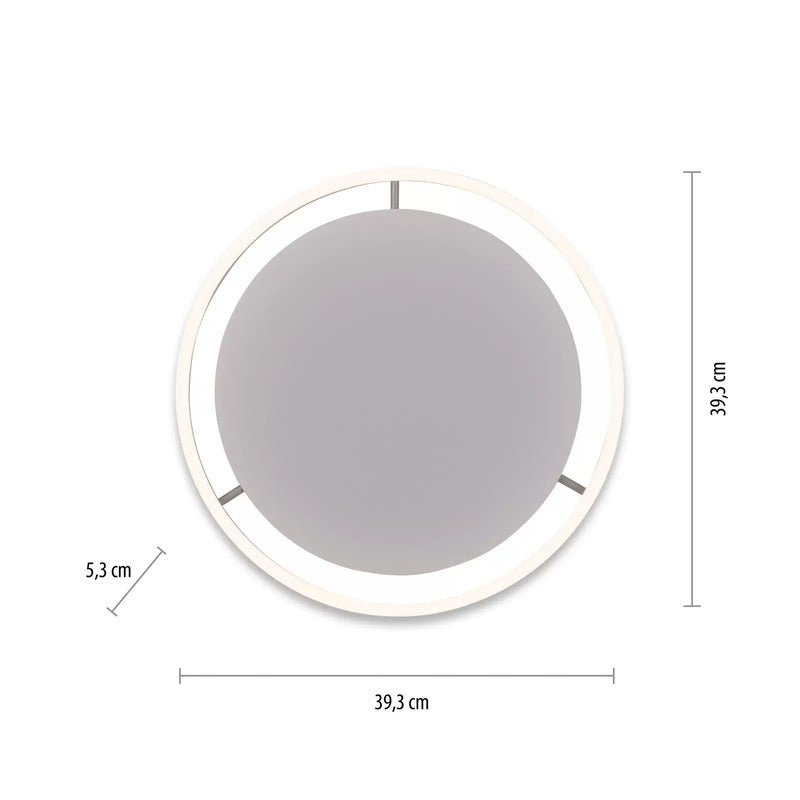 Leuchten Direkt Deckenleuchte Lampe LED Ritus Aluminium weiß rund 39 cm dimmbar - 4043689983451