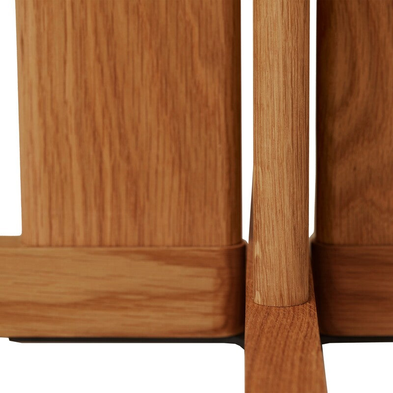 Form & Refine Quatrefoil Tisch Beistelltisch Holztisch Esstisch 68 x 68 cm Eiche - 5714942012605