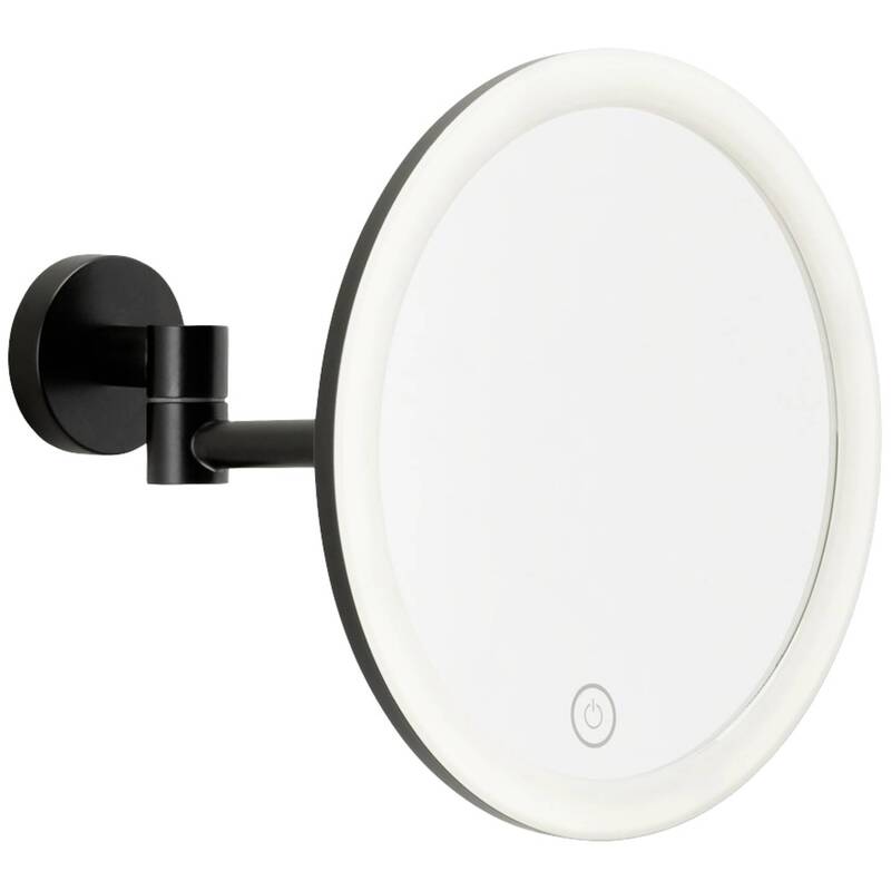Tesa Kosmetikspiegel Visioon 5-fache Vergrößerung dimmbare LED Touch schwarz - 4063565251245