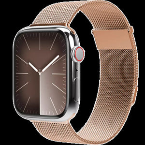 B-Ware VONMÄHLEN Milanese Loop 2 Roségold Edelstahlarmband für Apple Watch 42-49 mm