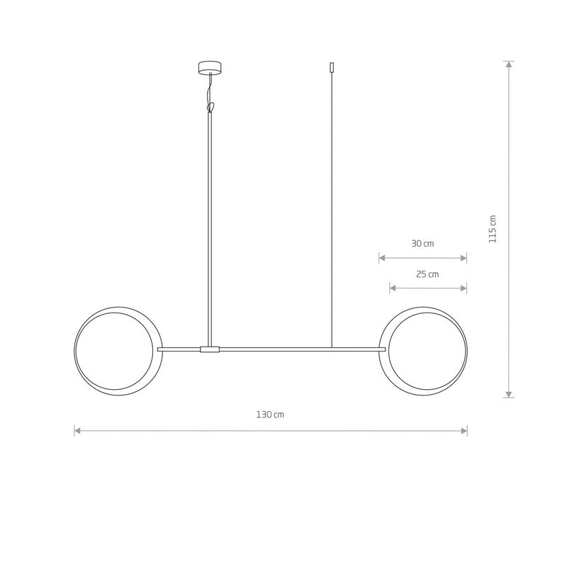 Nowodvorski Lighting Hängeleuchte Minimal aus Eichenholz zweiflammig Deckenlampe - 5903139937597