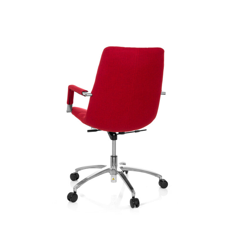hjh OFFICE Bürostuhl Drehstuhl SARANTO Stoff rot Stuhl Möbel Sessel Sitzmöbel - 4251084658335