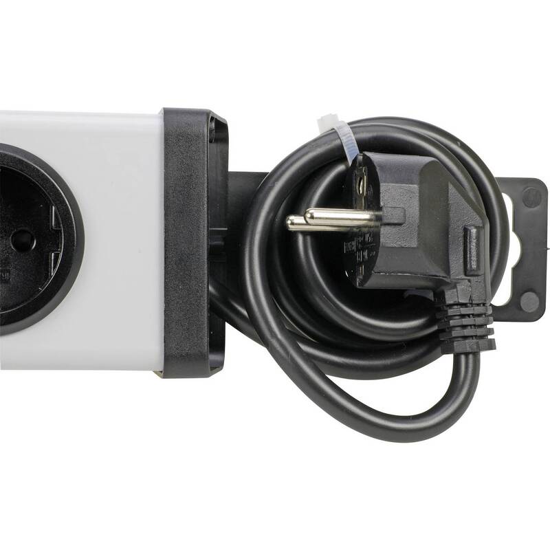 Ehmann Master/Slave-Steckdosenleiste 5-fach Grau Schwarz 1,5m IP20 - 4012096007487