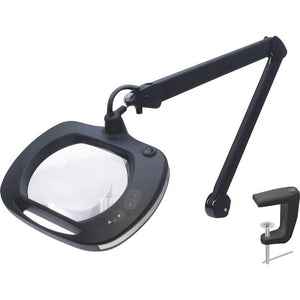 B-Ware LED Lupenleuchte Lupe Leuchte 2.25x Kaltweiss dimmbar Tischklemme 1100lm ESDsich