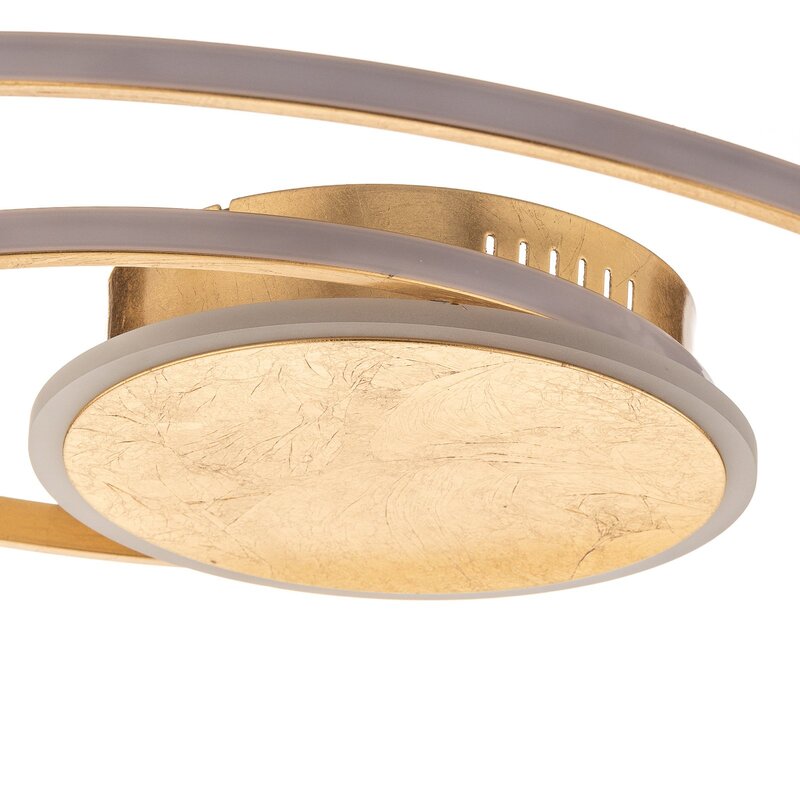 Lindby Deckenleuchte Lampe LED gold Aluminium Dorle Wohnraumbeleuchtung rund177 - 4251911746617