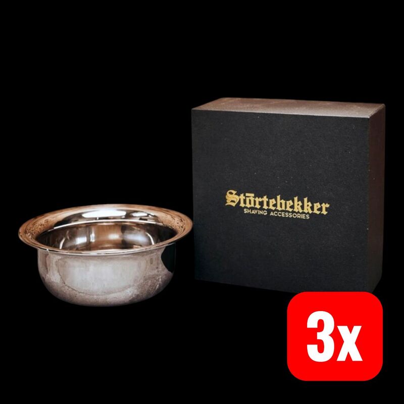 Störtebekker Rasierschale Schale Bartpflege Rasierseifenschale Edelstahlschale - 4260554490238