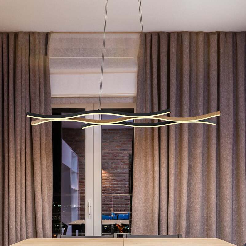 Globo Hängelampe Hängeleuchte Geronimo LED Pendelleuchte Lampe schwarz - 9007371451043