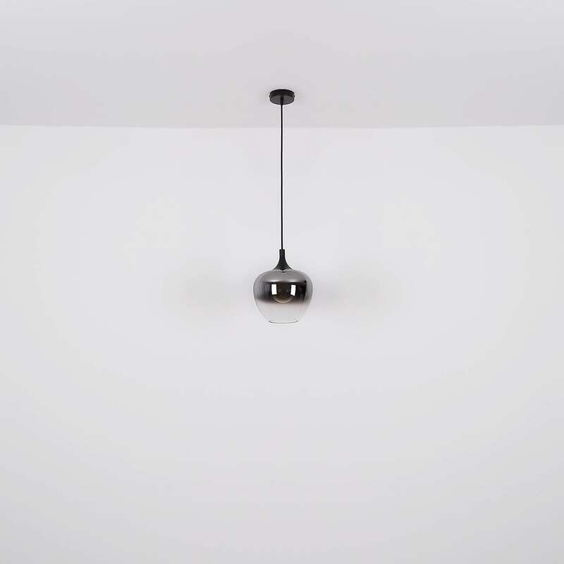 Hängelampe Maxy 100 cm rauchgrau 4-flg E27 dimmbar Globo Glas - 9007371432400
