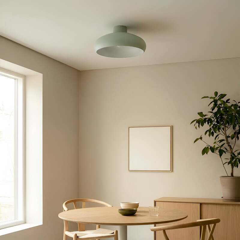 Lindby Deckenleuchte Elover Deckenlampe Deckenlicht Lampe hellgrün Ø 45 cm Eisen - 4251911791945
