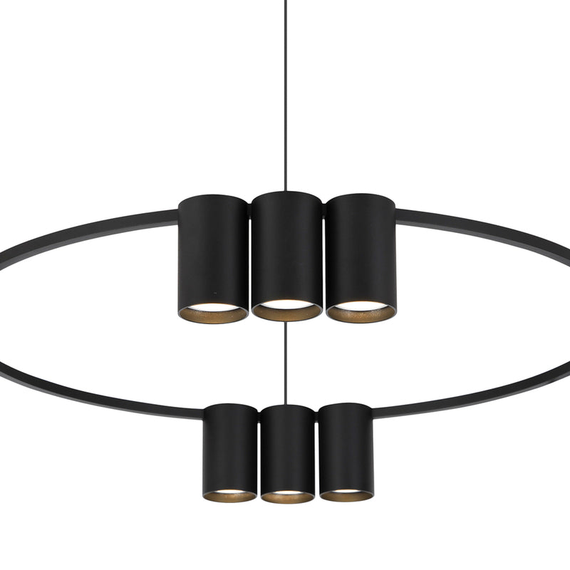 Hängeleuchte Pendelleuchte Genesis Aluminium schwarz Lampe Leuchte 60 cm - 5902693803737