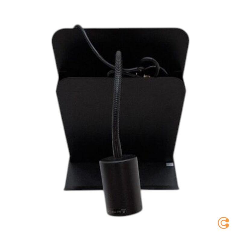 Nordlux Wandleuchte Roomi USB Ablage Lampe schwarz 1x35W 150cm Kabel 24,8x28,2cm - 5704924005664