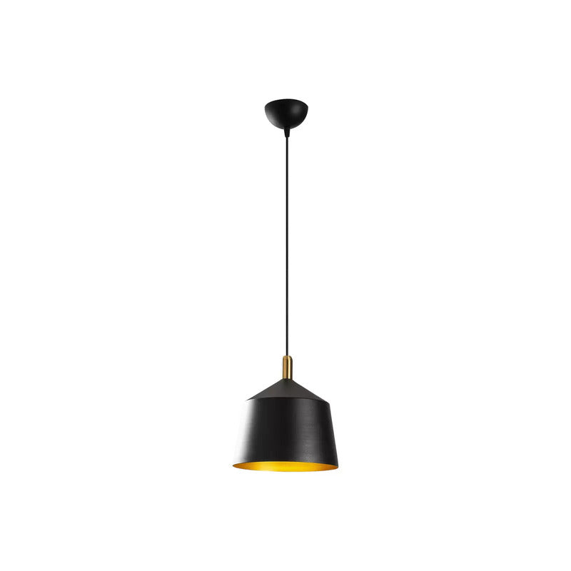 Hängeleuchte Saglam 3720 1-flg. Ø25cm schwarz/gold Deckenleuchte Hängelampe - 10023693