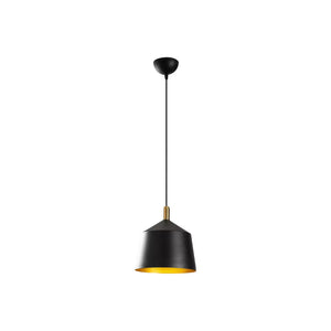 B-Ware Hängeleuchte Saglam 3720 1-flg. Ø25cm schwarz/gold Deckenleuchte Hängelampe
