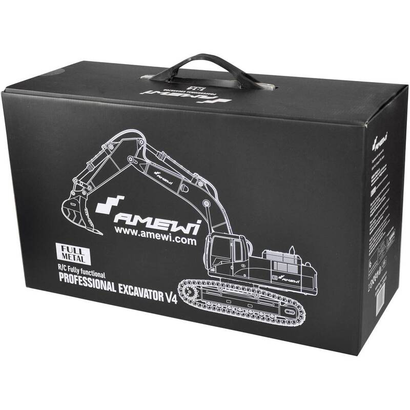 Amewi RC Funktionsmodell Bagger Vollmetall 1:14 Elektro Modellbau inkl. Akku - 4260631422473