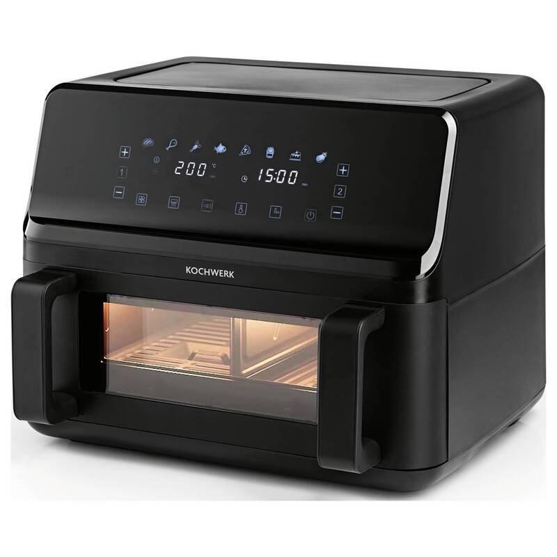Rachs Kochwerk Heißluftfritteuse 9l Fritteuse Airfryer 2 Kammern 60 Min Timer - 4067522062240