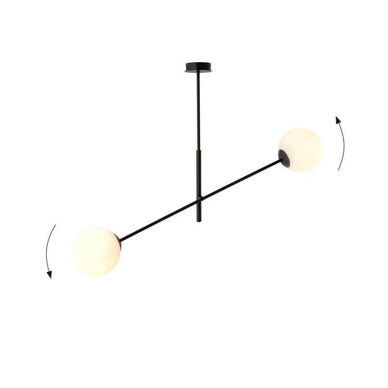 Deckenlampe Linear schwarz/opal Deckenleuchte Lampe Leuchte SIEHE TEXT/FOTO - 5901738923577