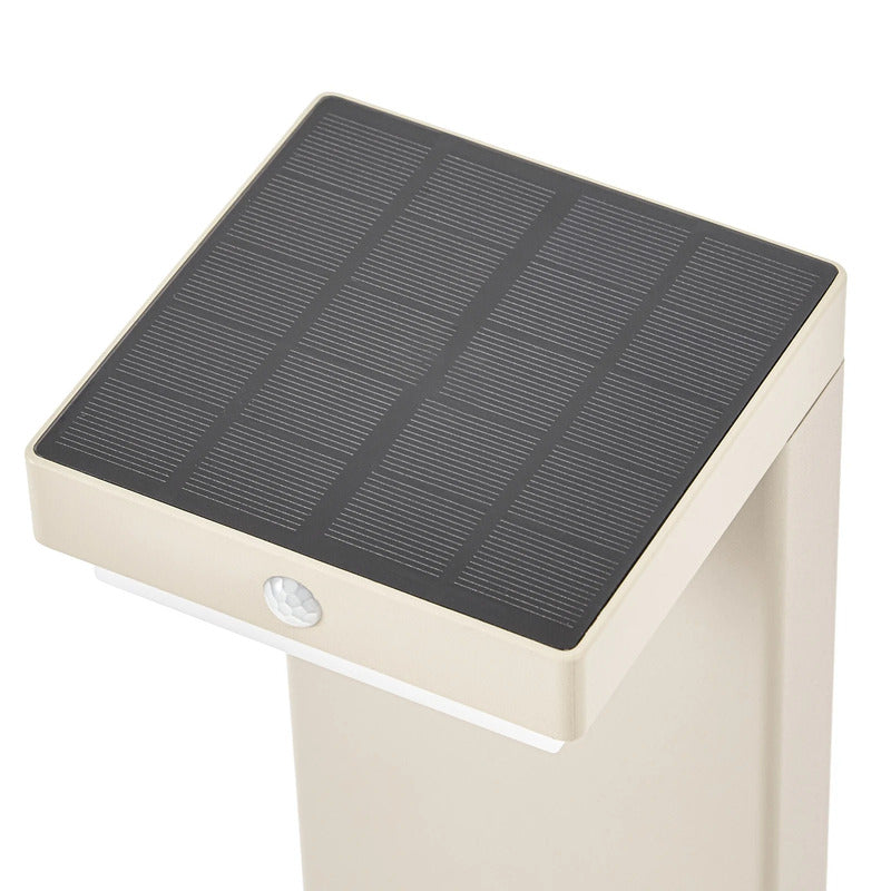 Lindby Sockelleuchte Wegeleuchte LED Solar Sensor Aluminium beige Außenleuchte - 4255830910456