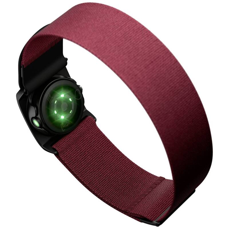 Polar Verity Sense OHR Pulsuhr Fitness Tracker Smartwatch dunkelrot S-L Größe - 0725882065021
