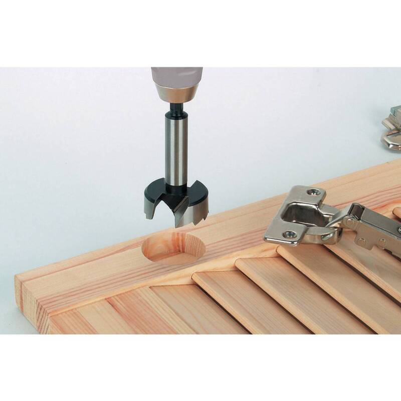 Wolfcraft Forstnerbohrer 26mm Holzbohrer Chrom-Vanadium-Stahl 1/4" 90mm Länge - 4006885330900