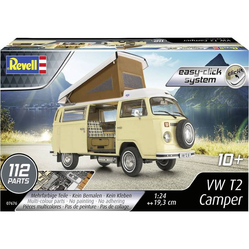 Revell RV 1:24 VW T2 Camper 1:24 Modellbus Bausatz Modellbaubus Busmodell - 4009803076768