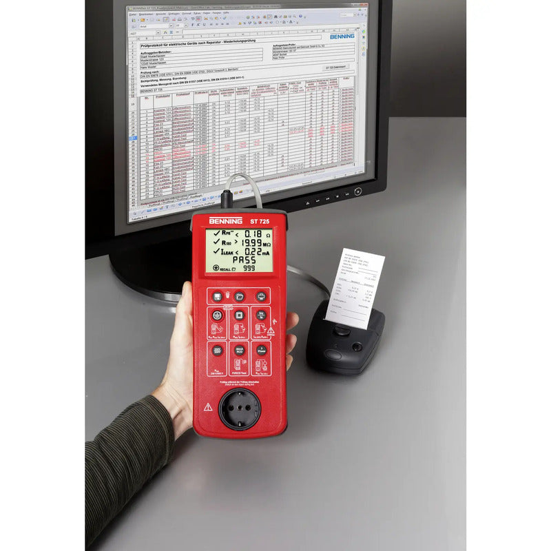 Benning ST 725 Geräetetester CAT II 300 V digital automatischer Prüfablauf - 4014651503168