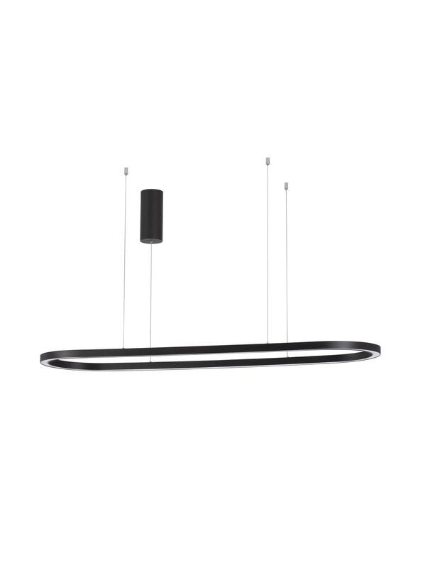 Nova Luce Pendelleuchte Hängelampe CUPPE LED Schwarz Warmweiß dimmbar 120 cm 317 - 5212017438492
