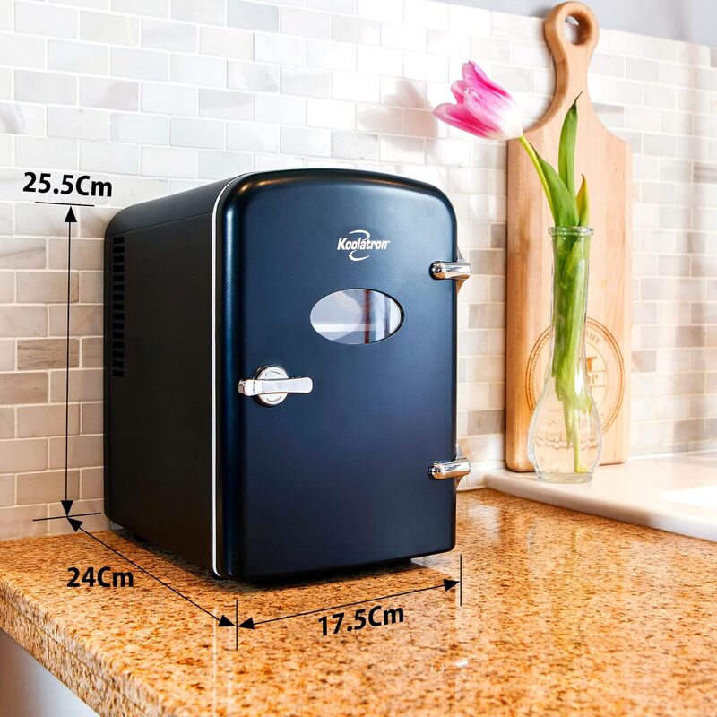 Koolatron Mini Kühlschrank 4L Schwarz für Kosmetik Getränke Büro Auto - 59586710001