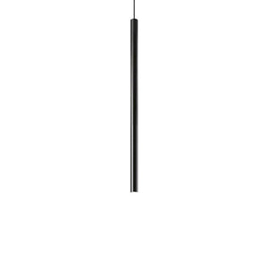 B-Ware Ideal Lux LED-Pendelleuchte Hängeleuchte Ultrathin Deckenleuchte Ø3cm Schwarz